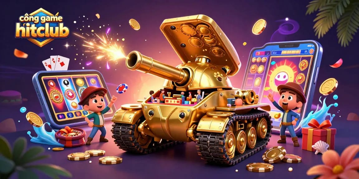 Experience thrilling gameplay at cổng game hitclub with a dynamic casino illustration featuring rich elements and captivating visuals.