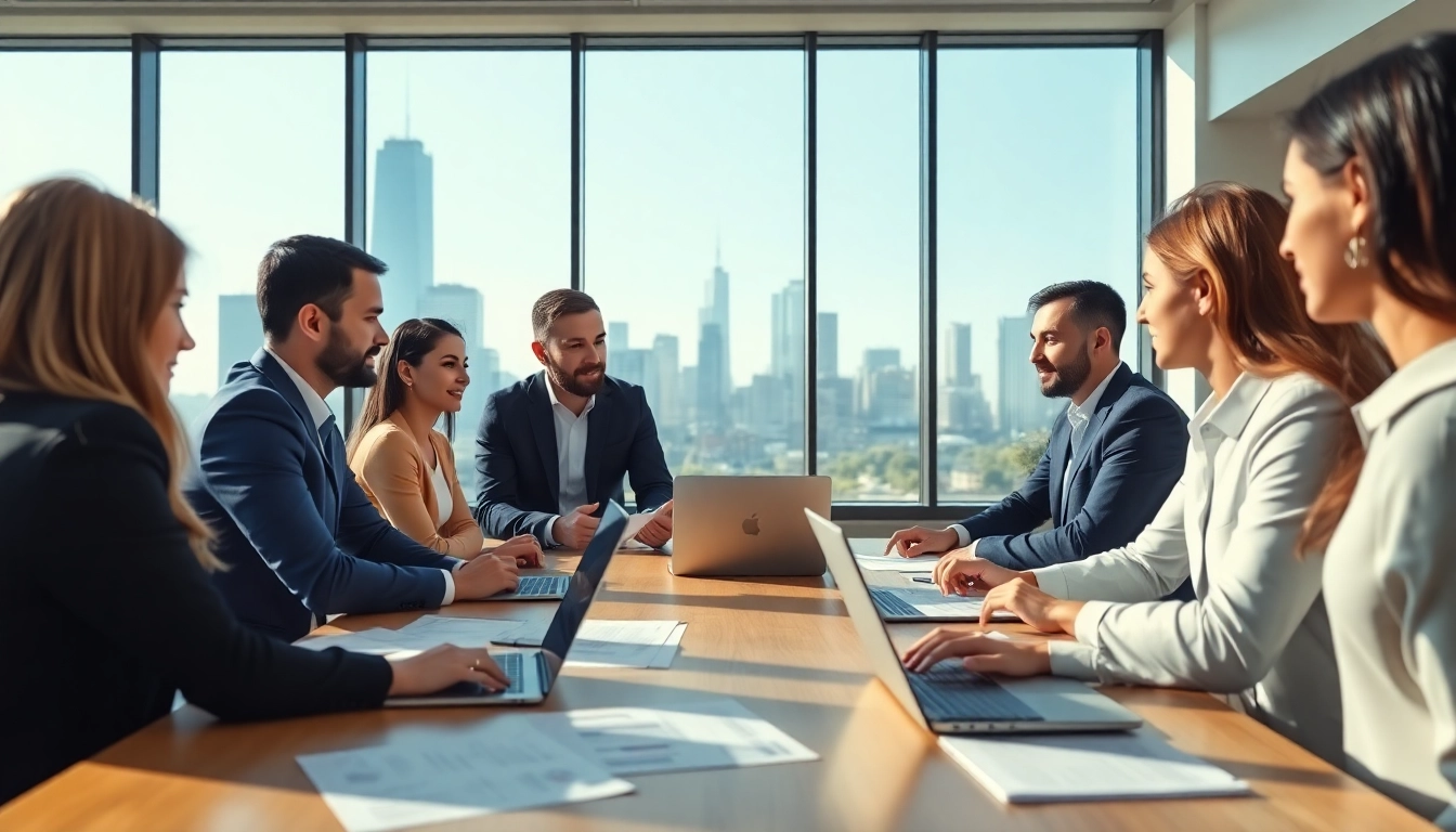Headhunter IT berät in einem modernen Büro zur Rekrutierung von Talenten.