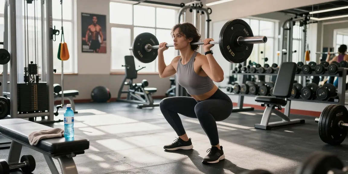 Akra Labs Steroid Shop: Dynamische Fitnessszene mit athletischer Person beim Gewichtheben in einem modernen Fitnessstudio