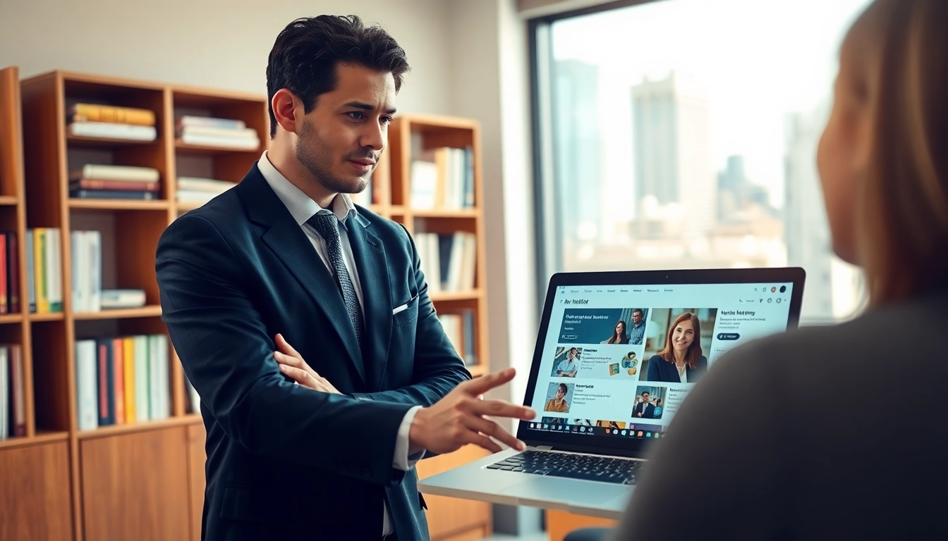 Headhunter IT in a professional setting discussing job opportunities with a candidate.