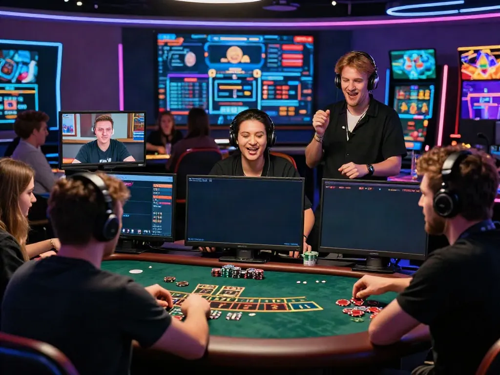 Online gaming excitement at https://ta88.network/ with diverse players engaging in live casino games.