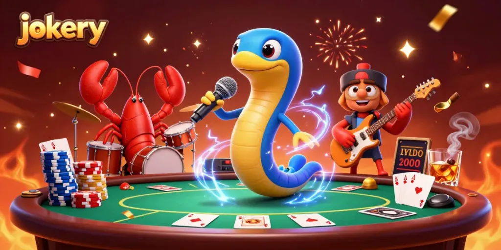 Experience the excitement at jokery with a lively DJ performance in an underwater casino.