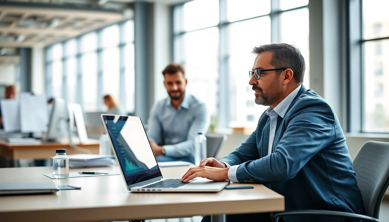 Headhunter Ingenieure beraten erfolgreiche Ingenieure in einem modernen Büro.