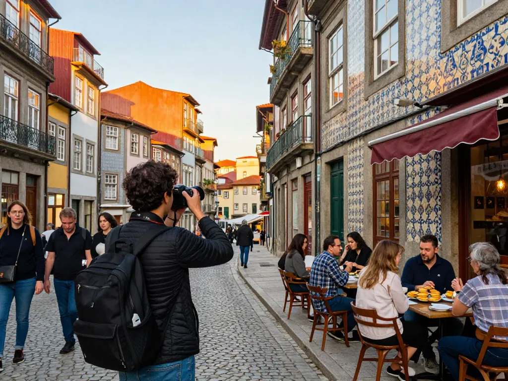 Reisetipps Porto umfassen lebendige Straßenszenen und lokale Köstlichkeiten in charmanten Stadtteilen.
